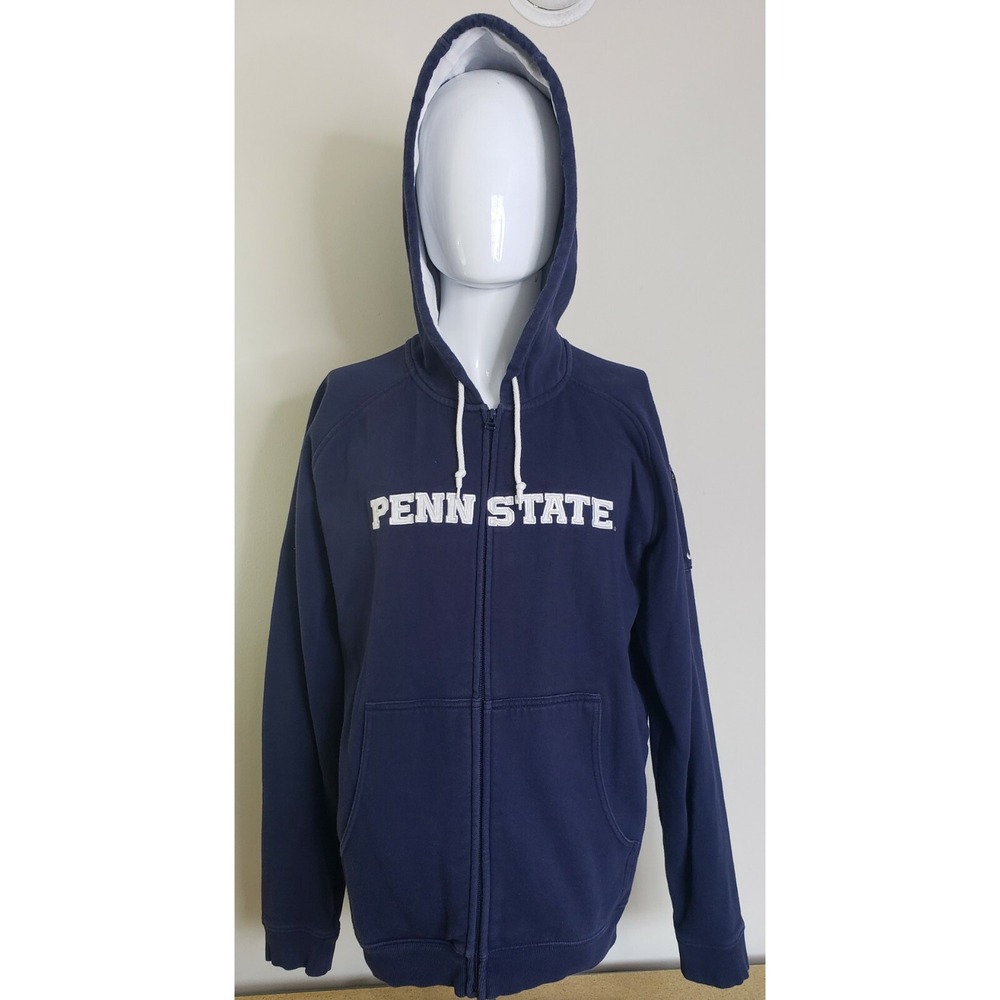 Nike Penn State Nittany Lions Mens Size‎ Medium Full Zip Hoodie Blue
